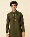 Olive Green Wakandan Kurta Set